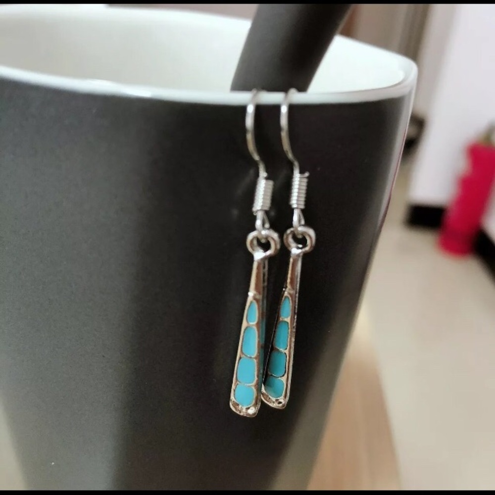 Turquoise Dangle Drop Hook Earring
